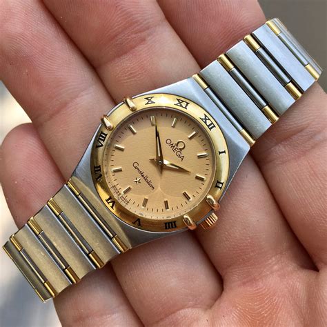 womens omega watch gold|omega women's constellation watch.